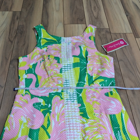 NWT! Lilly Pulitzer Target Flamingo Fan Dance Shift Dress Size 6 - Picture 6 of 15